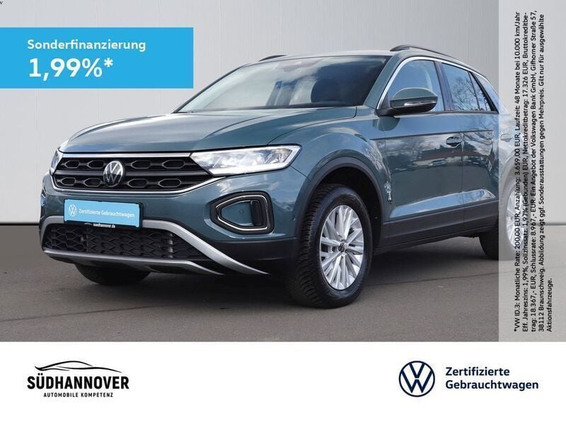 Blau Gebraucht 2024 VW T-Roc Life SUV | 30.399 € (Fairer Preis) - Bild 1/4