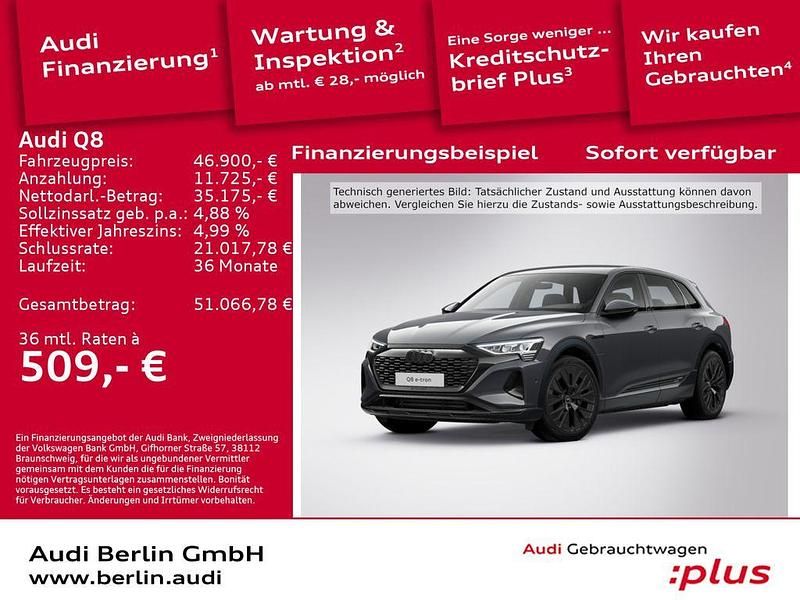 Magnetgrau Gebraucht 2023 Audi Q8 e-tron Advanced Plus SUV | 46.900 € (Guter Preis) - Bild 1/3