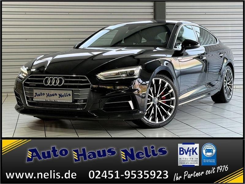 Schwarz Gebraucht 2017 Audi A5 Sportback S-Line Kleinwagen | 27.980 € (Fairer Preis) - Bild 1/4