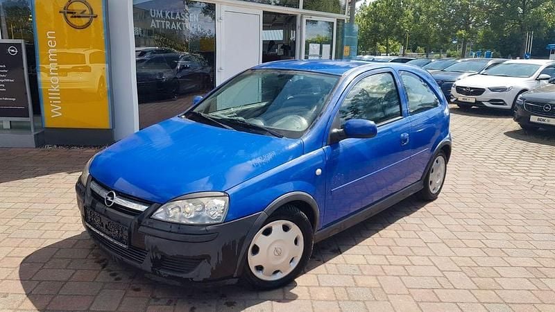 Blau Gebraucht 2006 Opel Corsa Edition Kleinwagen | 900 € (Superpreis) - Bild 1/4