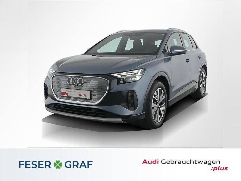Geysirblau metallic Gebraucht 2021 Audi Q4 e-tron Ambiente SUV | 29.880 € (Fairer Preis) - Bild 1/4