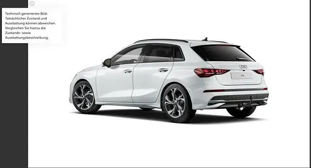 Używany Audi A3 Advanced 150 KM (110 kW) 2025 Biały Sedan/Limuzyna