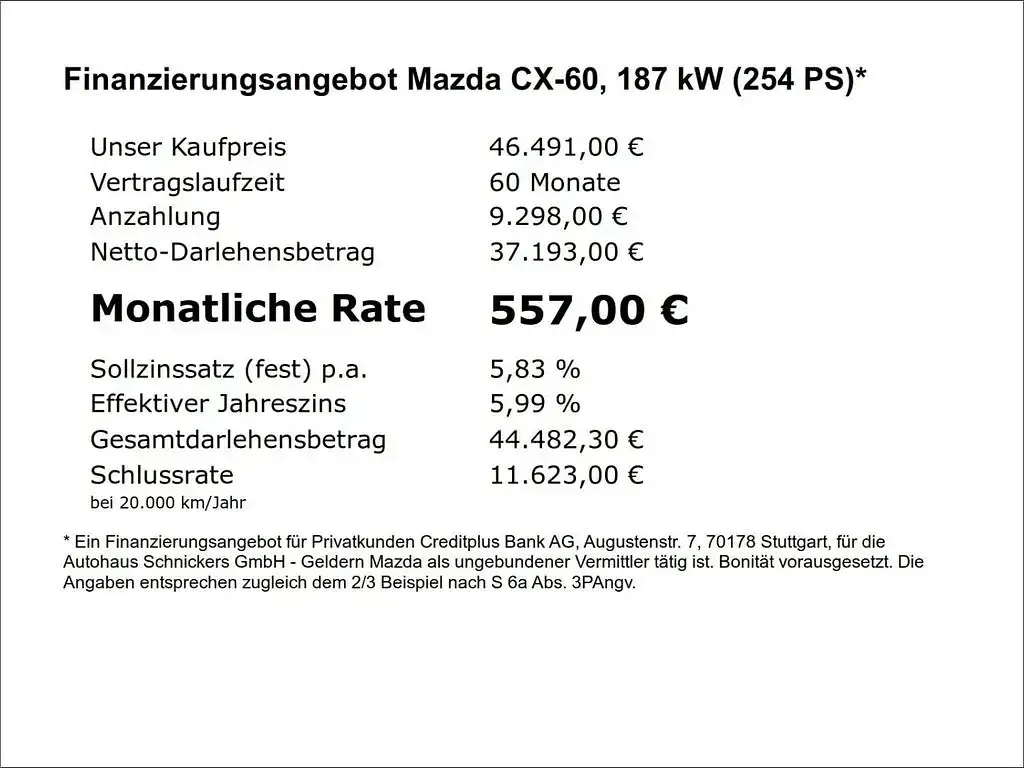 Gebraucht Mazda CX-60 Homura-Line 254 PS (186 kW) 2025 Schwarz SUV