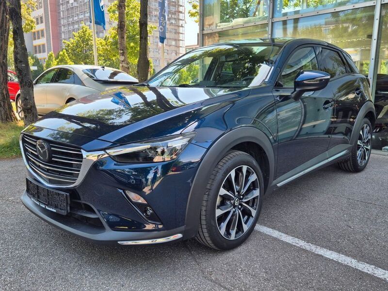 Deep crystal blue Gebraucht 2019 Mazda CX-3 Sports-Line SUV | 19.980 € (Fairer Preis) - Bild 1/4