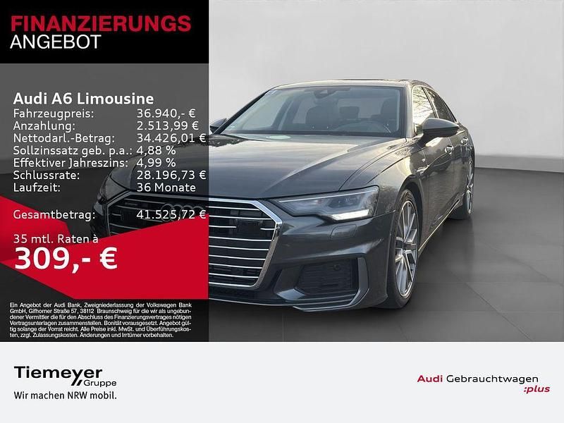 Grau Gebraucht 2023 Audi A6 S-Line Limousine | 36.940 € (Superpreis) - Bild 1/4