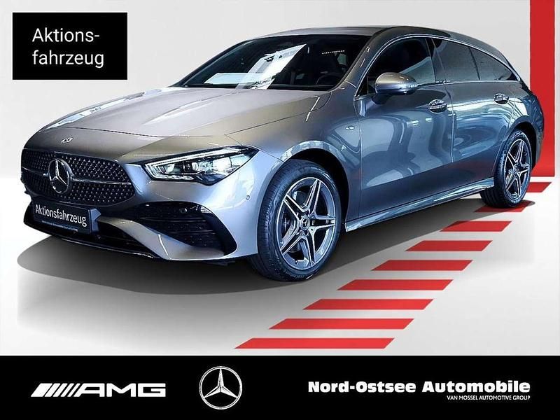 Metalliclack mountaingrau Gebraucht 2025 Mercedes CLA250e Shooting Brake AMG Kombi | 40.898 € (Teuer) - Bild 1/4
