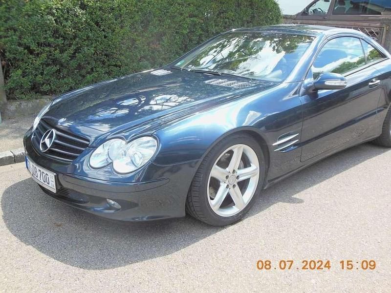 Blau Gebraucht 2001 Mercedes SL500 Cabrio | 23.000 € (Teuer) - Bild 1/4