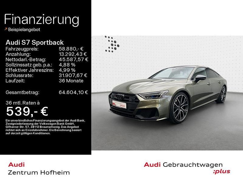 Grün Gebraucht 2022 Audi S7 Sportback Performance Kleinwagen | 58.880 € (Fairer Preis) - Bild 1/4