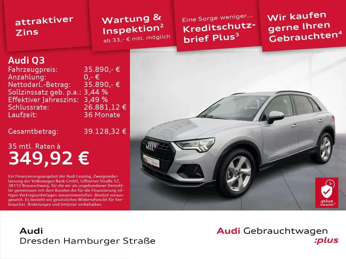 Gebraucht Audi Q3 Advanced 150 PS (110 kW) 2025 Florettsilber metallic SUV