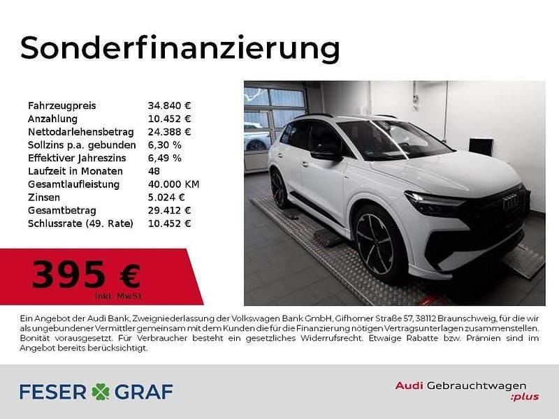 Gletscherweiß Gebraucht 2022 Audi Q4 e-tron S-Line SUV | 34.840 € (Guter Preis) - Bild 1/2