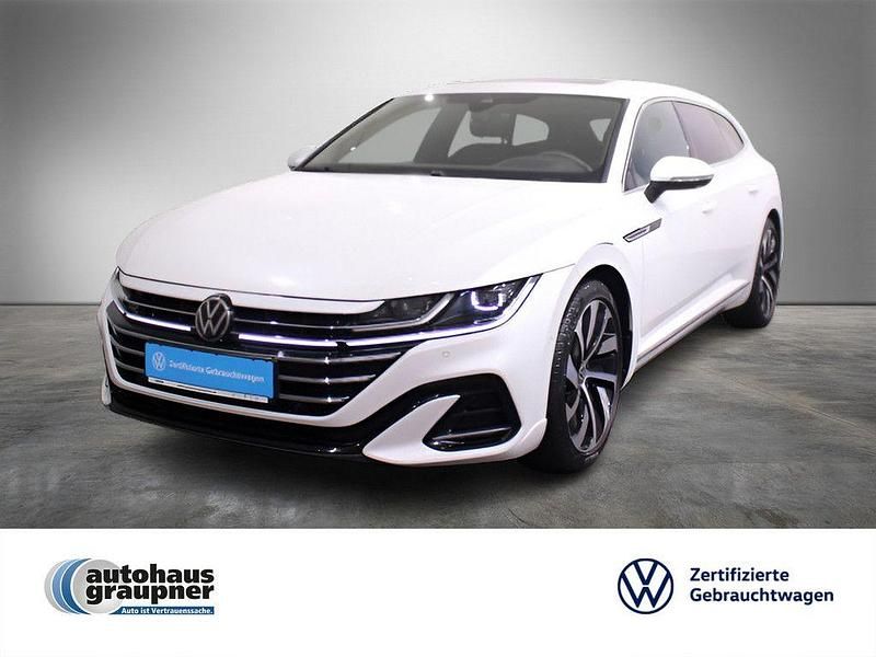 Weiss / oryxweiss perlmutteffekt Gebraucht 2022 VW Arteon R-line Limousine | 29.453 € (Fairer Preis) - Bild 1/4