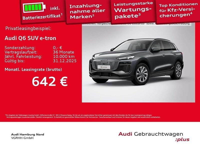 6y daytonagrau perleffekt Gebraucht 2025 Audi Q6 e-tron S-Line SUV | 55.840 € (Guter Preis) - Bild 1/3