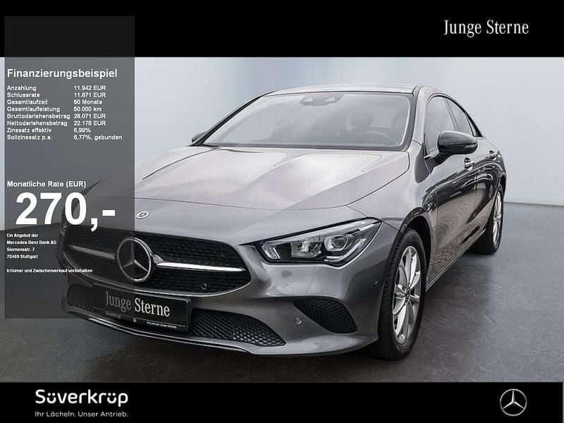 Grau metalliclack mountaingrau Gebraucht 2022 Mercedes CLA200 Progressive Coupé | 30.920 € (Guter Preis) - Bild 1/2