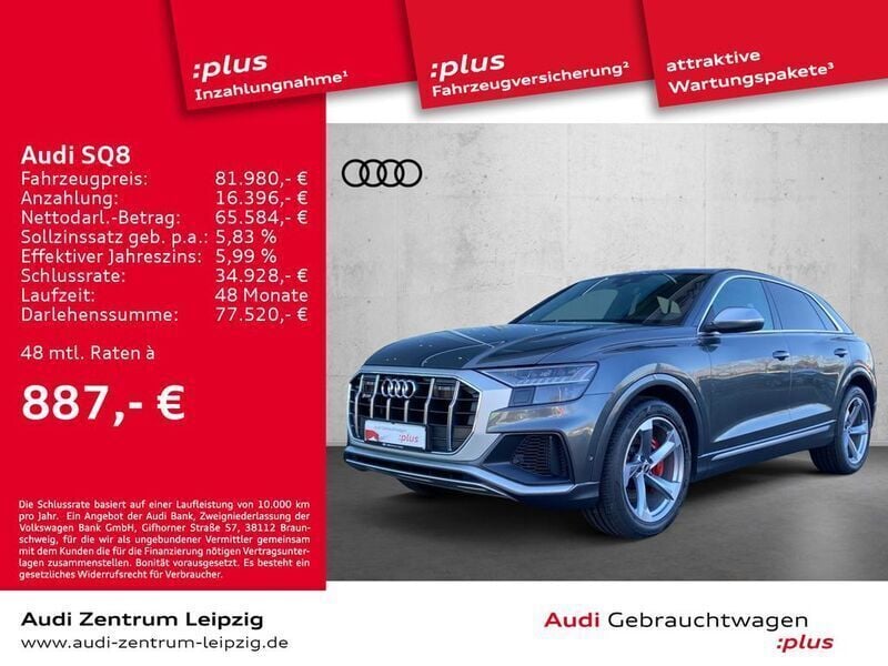 Gebraucht Audi SQ8 Ambiente 435 PS (319 kW) 2021 Daytonagrau perleffekt SUV