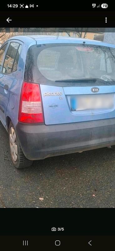 Gebraucht Kia Picanto 75 PS (55 kW) 2006 Blau Kleinwagen