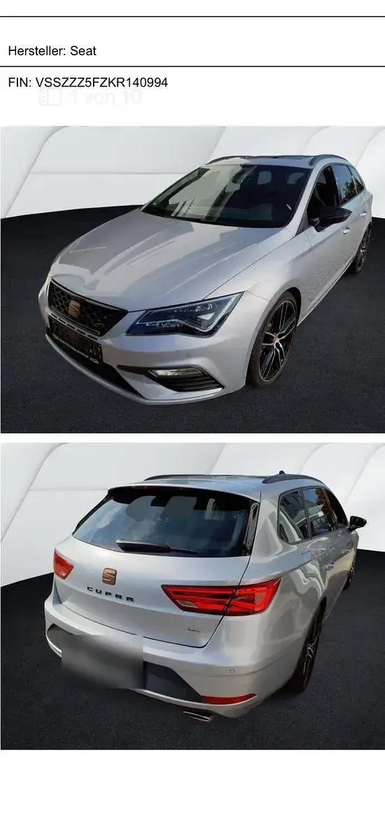 Gebraucht Seat Leon 4Drive 300 PS (220 kW) 2019 Silber Limousine