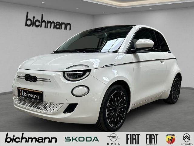 268) arktis weiß (weiss Gebraucht 2023 Fiat 500e La Prima Kleinwagen | 23.990 € (Teuer) - Bild 1/4