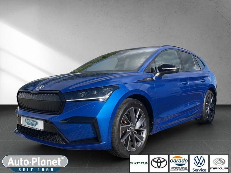 Blau Gebraucht 2023 Skoda Enyaq iV SportLine SUV | 36.489 € (Fairer Preis) - Bild 1/4