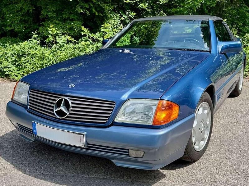 Blau Gebraucht 1993 Mercedes SL500 Cabrio | 21.900 € - Bild 1/4