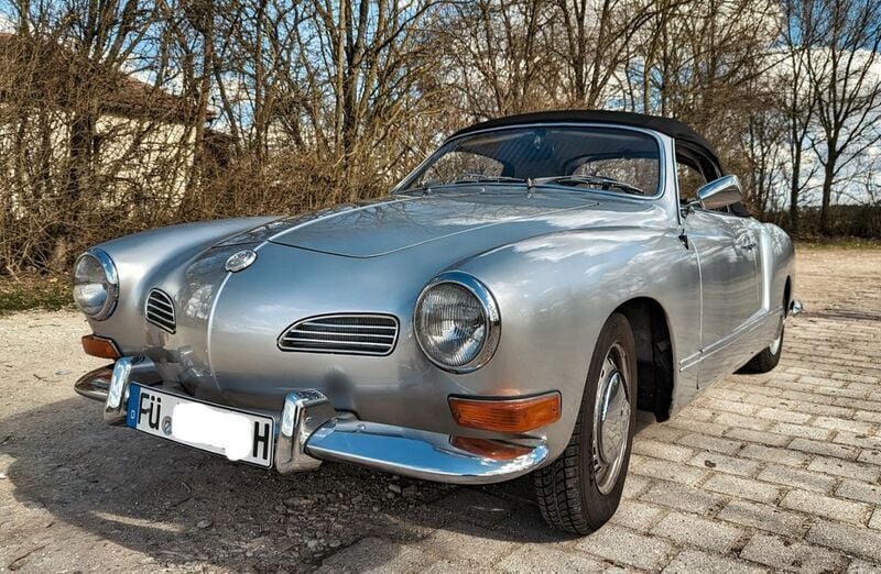 Silber Gebraucht 1972 VW Karmann Ghia Karmann Cabrio | 28.000 € - Bild 1/4