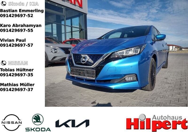 Vivid blue (metallic) Gebraucht 2020 Nissan Leaf N-Connecta Kleinwagen | 16.390 € (Fairer Preis) - Bild 1/4
