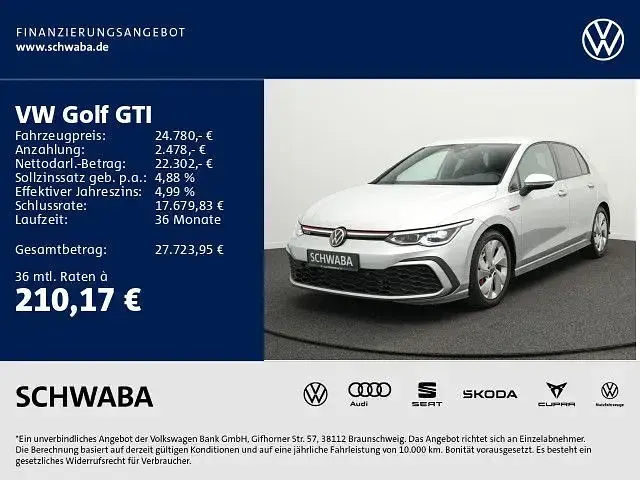 Usata VW Golf VIII GTI 245 CV (180 kW) 2022 Argento Berlina