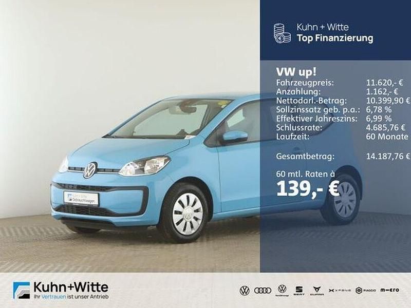 Teal blue Gebraucht 2022 VW up! move up! Kleinwagen | 11.620 € (Guter Preis) - Bild 1/3