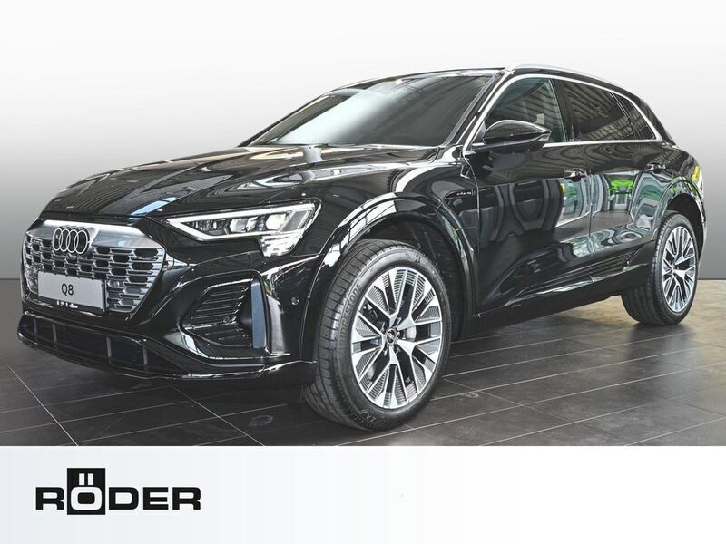 Mythosschwarz metallic Gebraucht 2023 Audi Q8 e-tron S-Line SUV | 69.850 € (Teuer) - Bild 1/4
