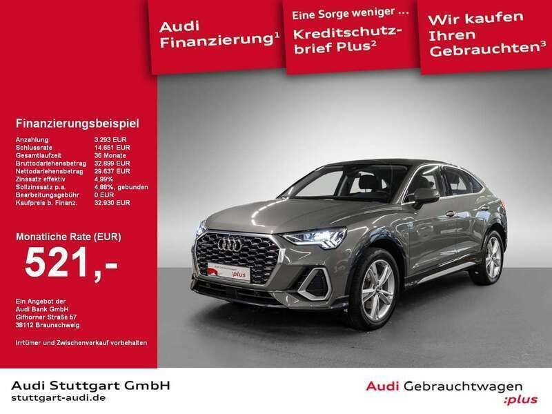Grau Gebraucht 2020 Audi Q3 Sportback S-Line SUV | 35.540 € (Etwas zu teuer) - Bild 1/2