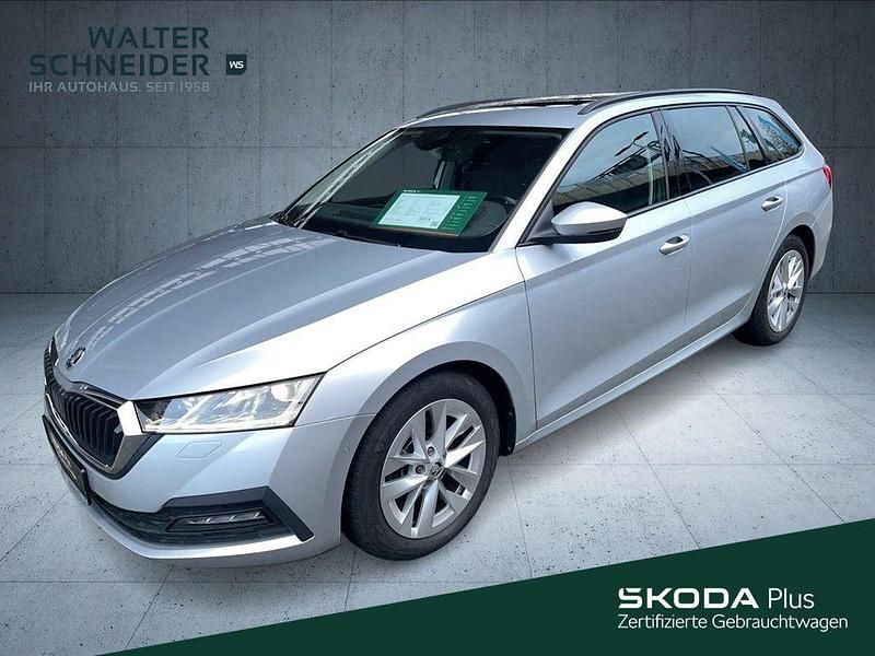 Brilliantsilber metallic Gebraucht 2021 Skoda Octavia Ambition Kombi | 23.450 € (Fairer Preis) - Bild 1/4