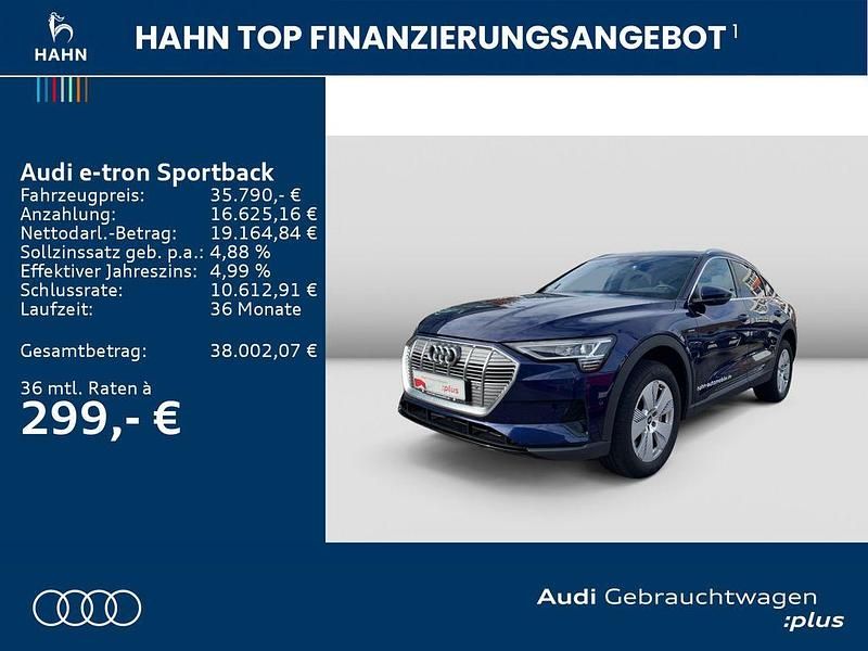 Gebraucht Audi e-tron Sportback Ambiente 300 kW (408 PS) 2021 Blau SUV