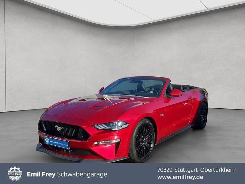 Lucidrot metallic Gebraucht 2021 Ford Mustang GT Premium Convertible Cabrio | 41.900 € (Fairer Preis) - Bild 1/4