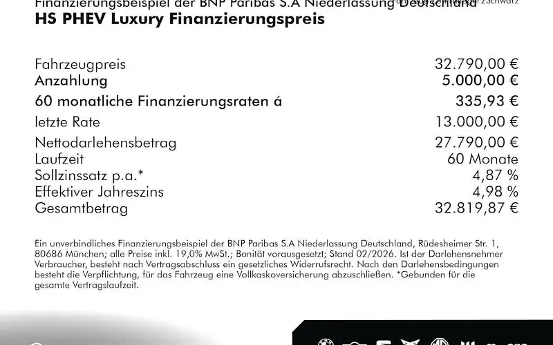Nowe MG HS Luxury 272 KM (200 kW) 2026 Srebrny SUV
