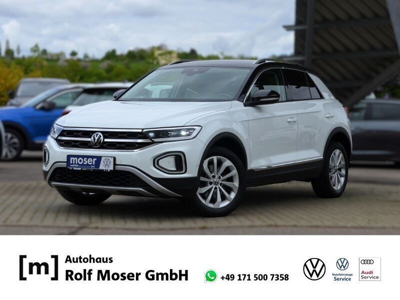 Pure white/deep black perleffekt Gebraucht 2022 VW T-Roc Style SUV | 25.890 € (Etwas zu teuer) - Bild 1/4
