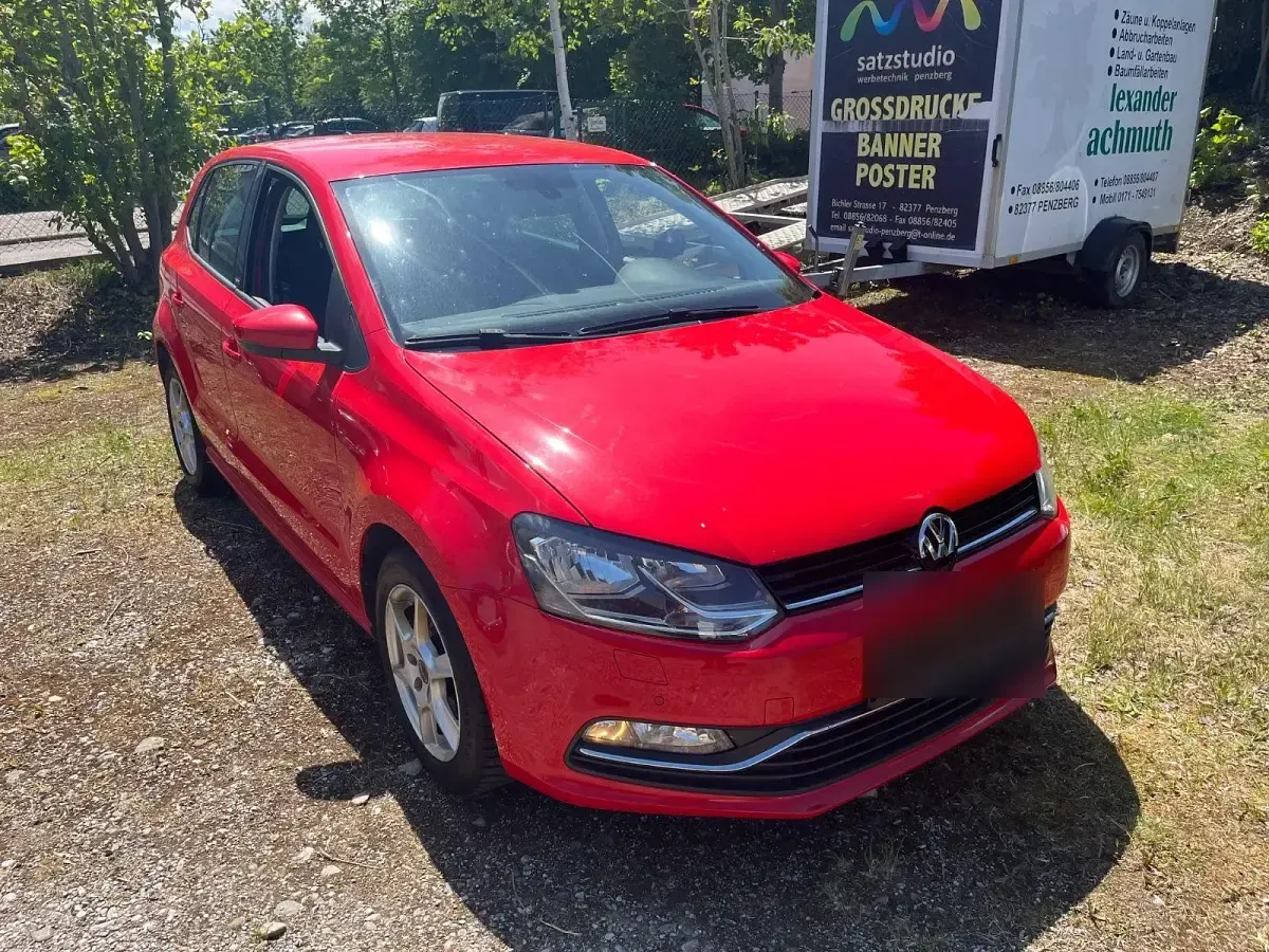 Gebraucht VW Polo Allstar 90 PS (66 kW) 2016 Rot Kleinwagen