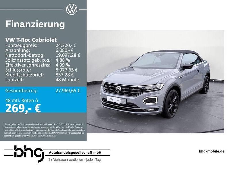 Grau Gebraucht 2021 VW T-Roc R-line SUV | 24.320 € (Guter Preis) - Bild 1/4