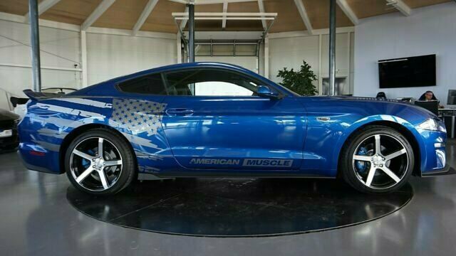 Gebraucht Ford Mustang 314 PS (230 kW) 2018 Blau metallic Coupé