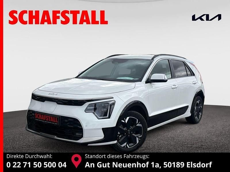 Weiss ((swp) snow white pearl) Gebraucht 2023 Kia e-Niro Spirit SUV | 28.979 € (Fairer Preis) - Bild 1/3