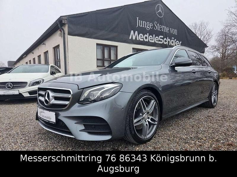 Grau Gebraucht 2017 Mercedes E220 AMG line Kombi | 23.690 € (Fairer Preis) - Bild 1/3