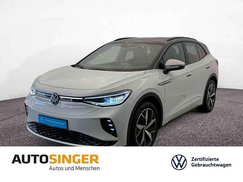 Gletscherweiß metallic Gebraucht 2022 VW ID.4 GTX SUV | 28.970 € (Guter Preis) - Bild 1/3