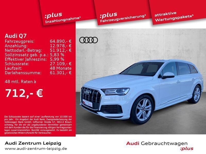 Carraraweiß Gebraucht 2023 Audi Q7 Ambiente SUV | 64.890 € (Superpreis) - Bild 1/3