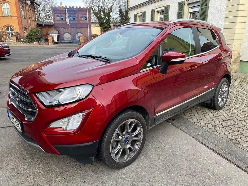 Rot Gebraucht 2019 Ford Ecosport Titanium SUV | 11.400 € (Superpreis) - Bild 1/4