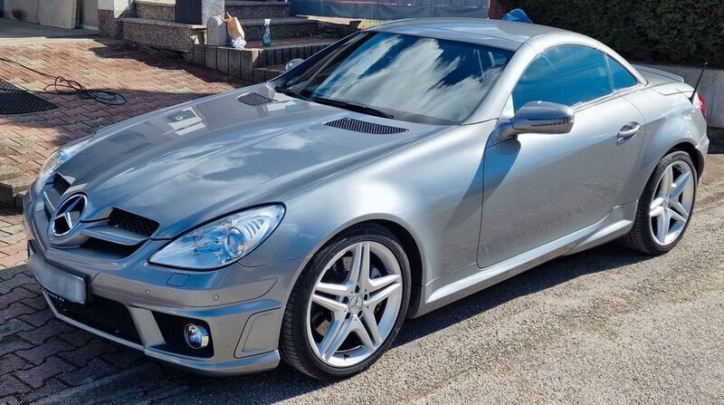 Silber Gebraucht 2008 Mercedes SLK350 AMG Cabrio | 19.499 € (Teuer) - Bild 1/4