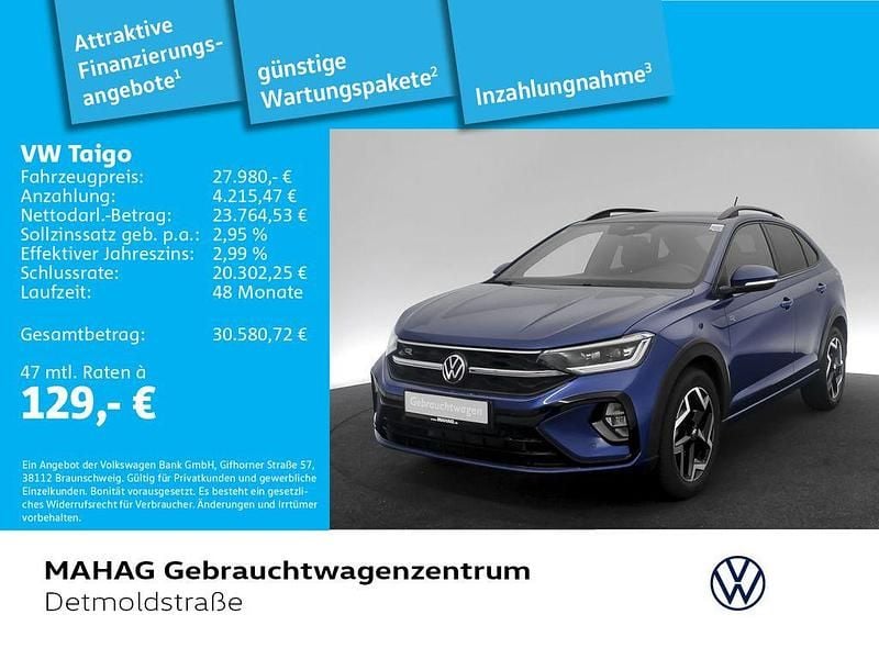 Gebraucht VW Taigo R-line 150 PS (110 kW) 2025 Reef blue metallic SUV