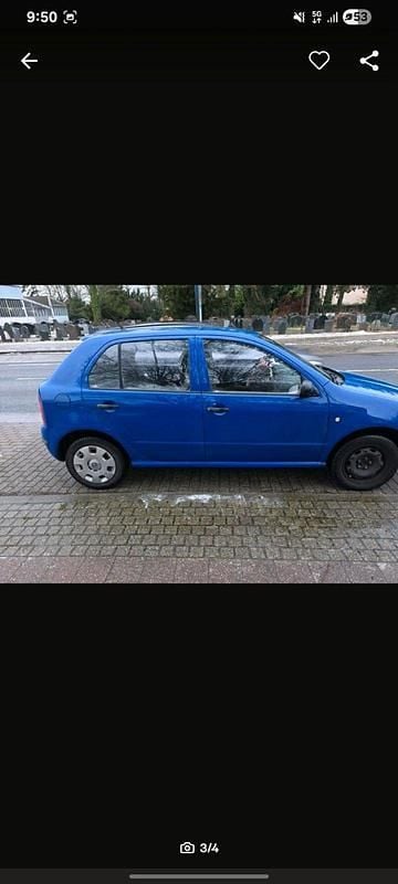 Blau Gebraucht 2003 Skoda Fabia Kleinwagen | 800 € (Guter Preis) - Bild 1/4