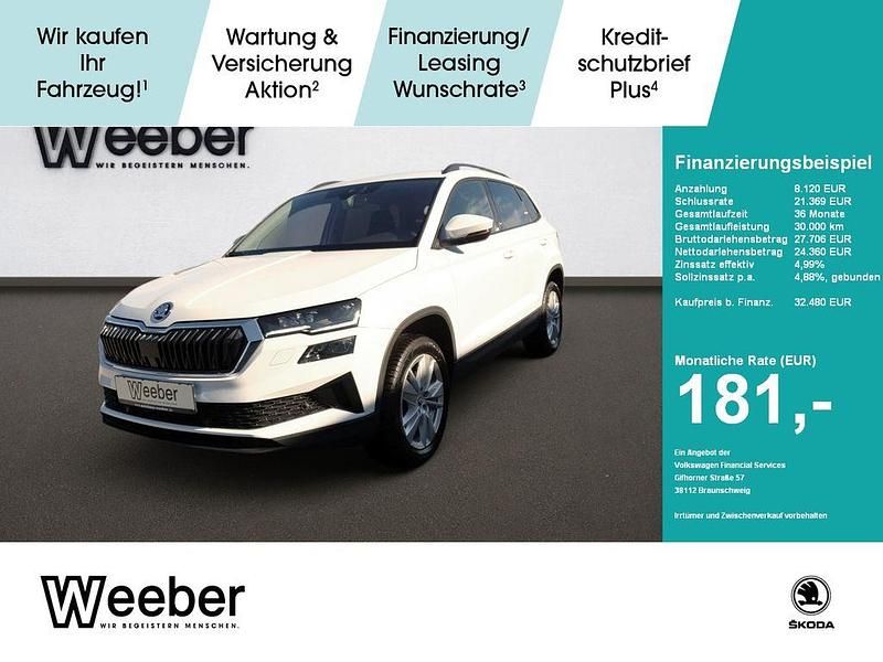 Weiß Gebraucht 2024 Skoda Karoq Selection SUV | 32.480 € (Fairer Preis) - Bild 1/4