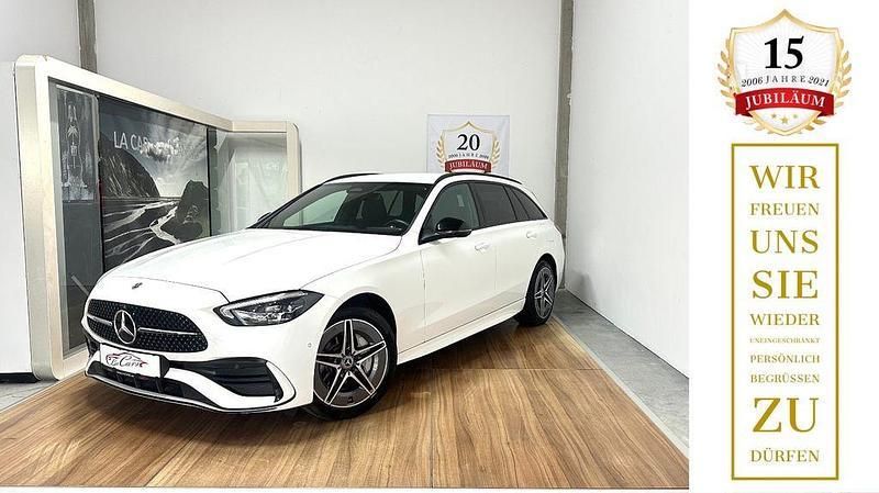 Weiß Gebraucht 2023 Mercedes C300e AMG line Kombi | 40.200 € (Guter Preis) - Bild 1/4