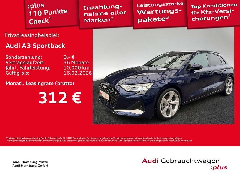 Navarrablau metallic Gebraucht 2025 Audi A3 Advanced Limousine | 33.990 € (Guter Preis) - Bild 1/3