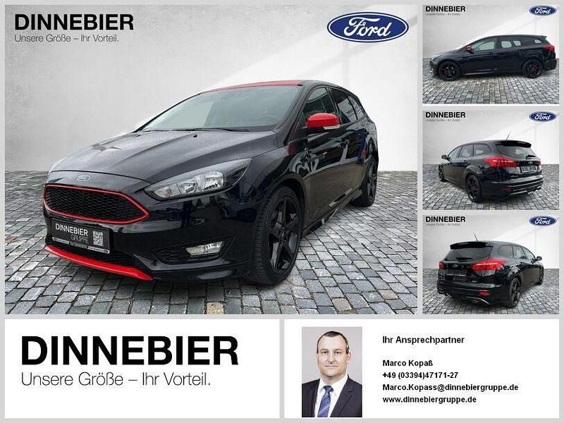 Schwarz (metallic) Gebraucht 2016 Ford Focus Sport Kombi | 12.990 € (Fairer Preis) - Bild 1/4