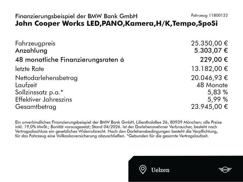 Second-hand Mini John Cooper Works 231 CP (169 kW) 2020 Negru Hatchback